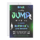 Jump Trampoline Park Graffiti Invitation d'anniver