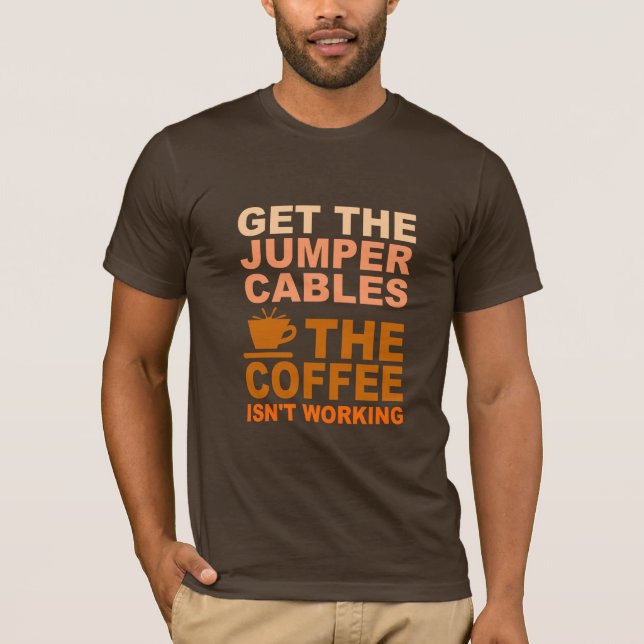 Jumper Cables shirt - choose style & colour (Front)