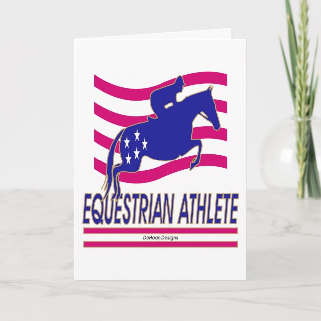 Jumper Equestrian Athlete Card (Front)