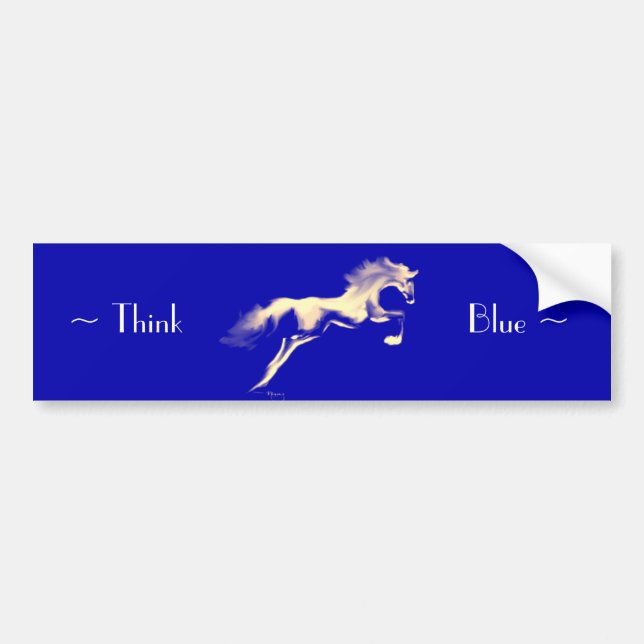 Jumper ~ "Think Blue" Bumper Sticker (Front)
