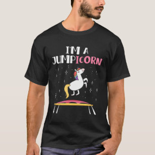 Jumpicorn Unicorn Trampoline Trampolining Workout T-Shirt
