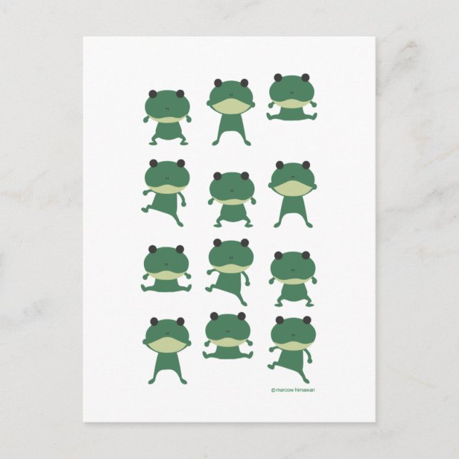 jumpin'　frog postcard (Front)