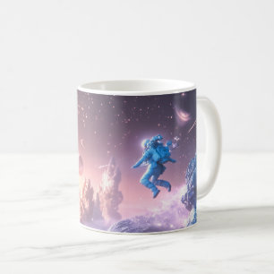 Jumping Astronaut Coffee Mug