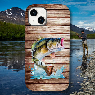 Jumping Bass Gone Fishing iPhone 14 Case