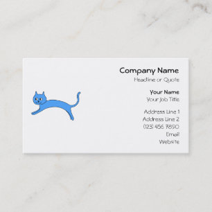 Jumping Blue Cat. Business Card