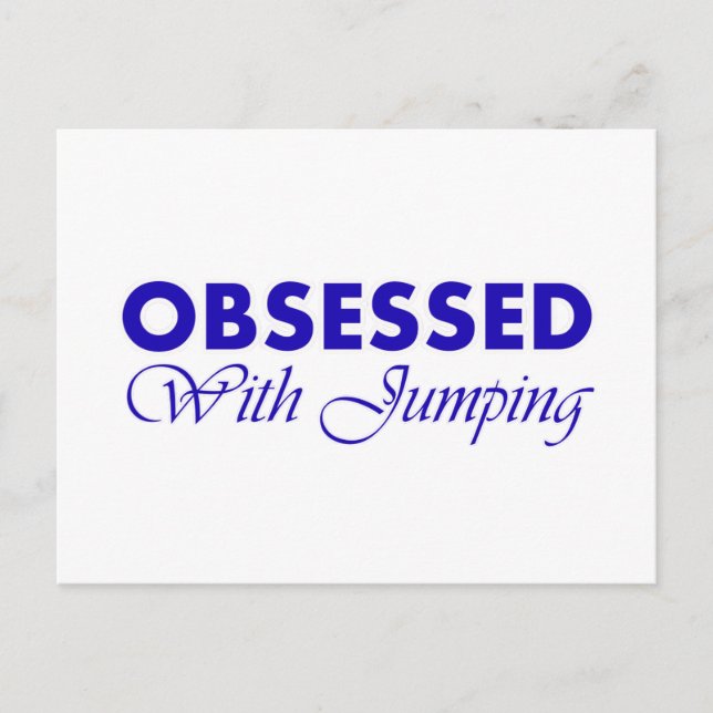 Jumping design postcard (Front)