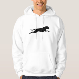 Jumping Dog Silhouette Hoodie