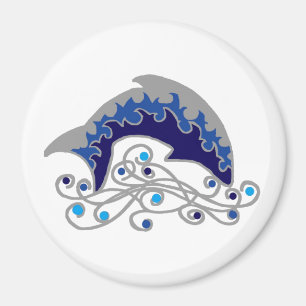 jumping dolphin magnet