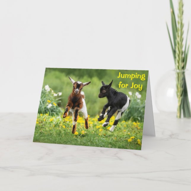 **JUMPING FOR JOY ON YOUR 10th BIRTHDAY** Card (Front)