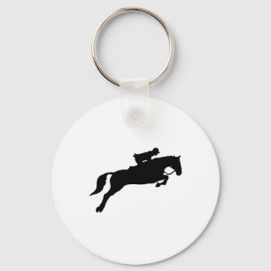 Jumping Galloping Running Horse Keychain