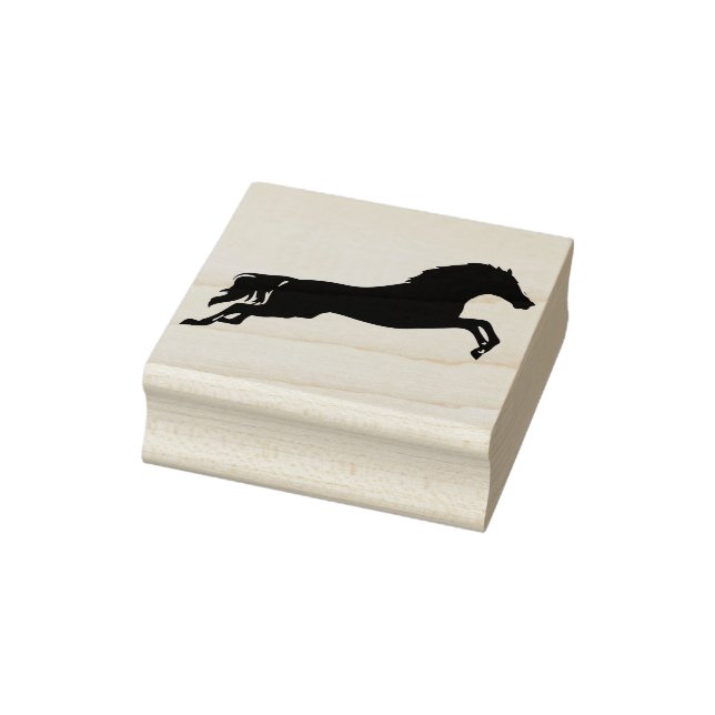jumping horse art stamp (Stamp)