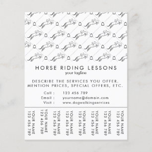 Jumping Horse   Horseback Riding   Horse Trainer Flyer