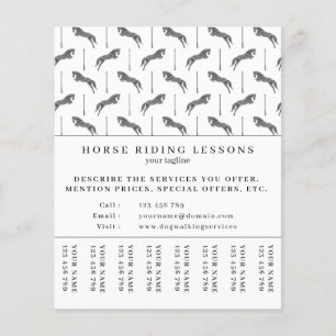 Jumping Horse   Horseback Riding   Horse Trainer Flyer