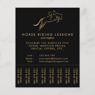 Jumping Horse   Horseback Riding   Horse Trainer Flyer