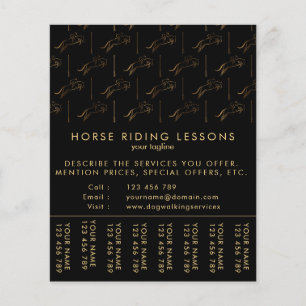 Jumping Horse   Horseback Riding   Horse Trainer Flyer