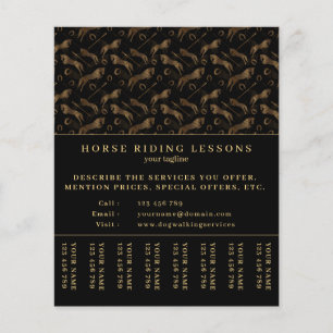 Jumping Horse Horseback Riding Horse Trainer Flyer