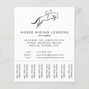 Jumping Horse   Horseback Riding   Horse Trainer Flyer