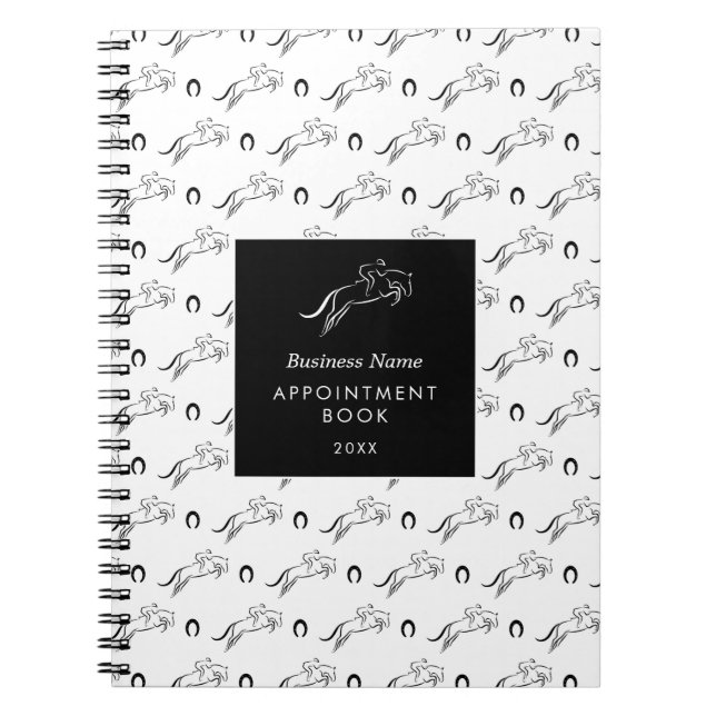 Jumping Horse | Horseback Riding | Horse Trainer Notebook (Front)