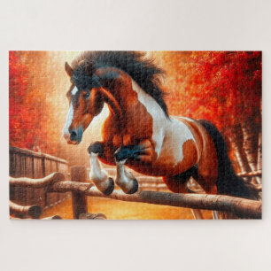 Jumping Horse Jigsaw Puzzle