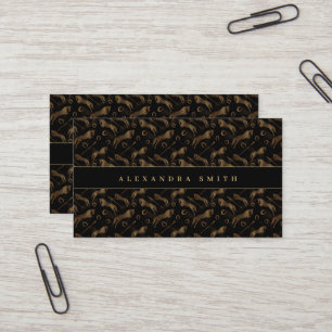 Jumping Horse Scribble Horse Gold Horse Business Card