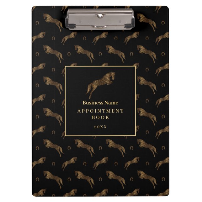 Jumping Horse | Scribble Horse | Horse Trainer Clipboard (Front)