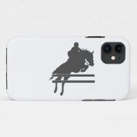 Jumping horse silhouette - Choose background colou