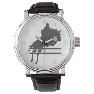 Jumping horse silhouette - Choose background colou Watch