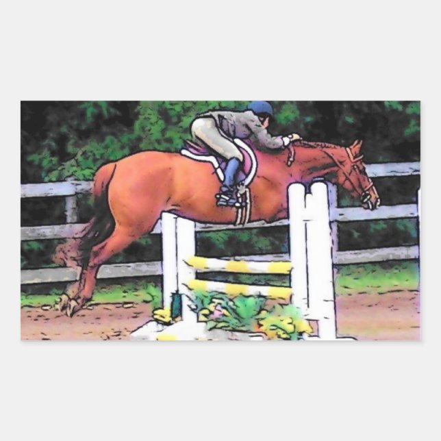 Jumping Horse Sticker (Front)