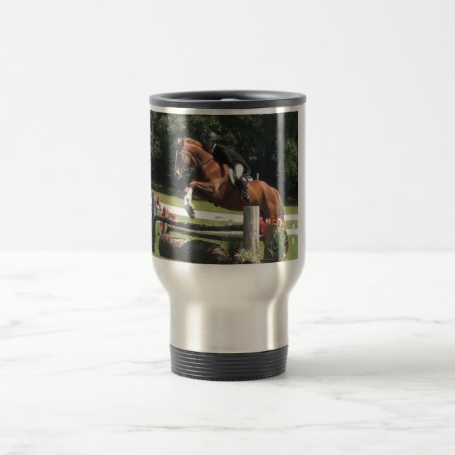 Jumping horse travel mug (Center)