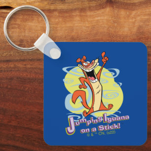 Jumping Igauna on a Stick!™ Keychain