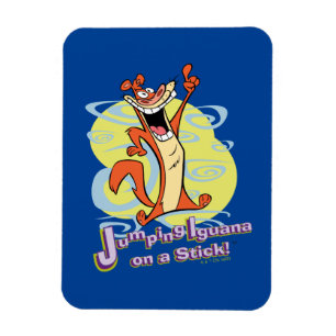 Jumping Igauna on a Stick!™ Magnet