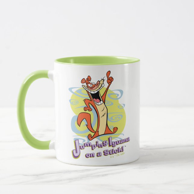 Jumping Igauna on a Stick!™ Mug (Left)