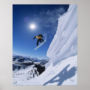 Jumping into Snake Creek Canyon from Clayton 2 Poster