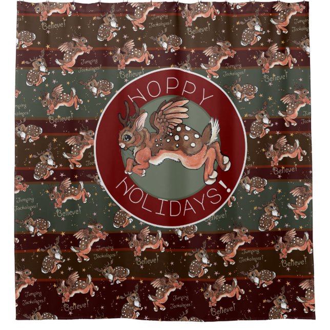 Jumping Jackalope Hoppy Holidays (Front)