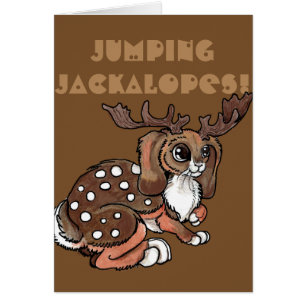 Jumping Jackalopes! Blank Customizable