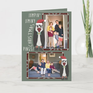 Jumping Jiminy Christmas Photos - Personalized Holiday Card