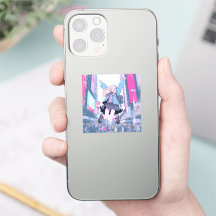 Jumping JK Seal | Sushi Musume Seal GenerativeAI