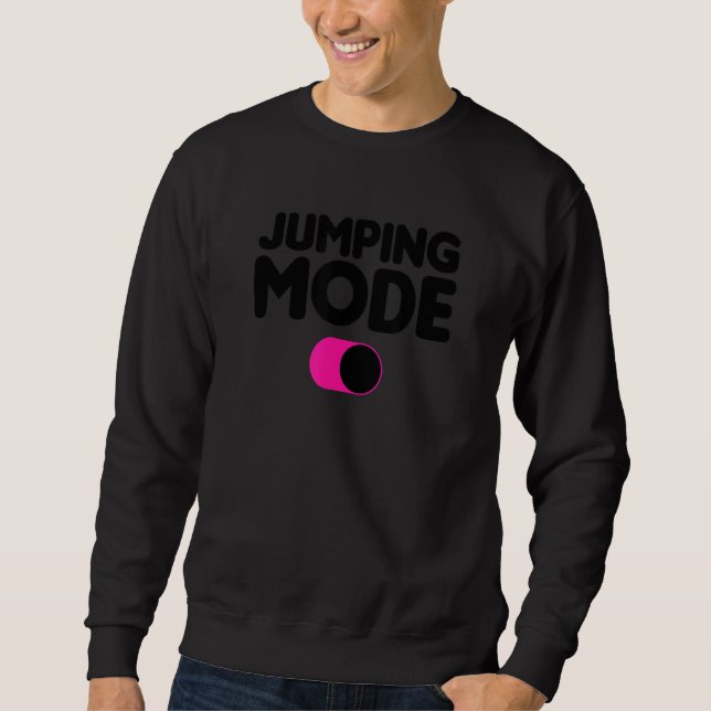 Jumping Mode On Trampoline Gymnast Sweatshirt (Front)