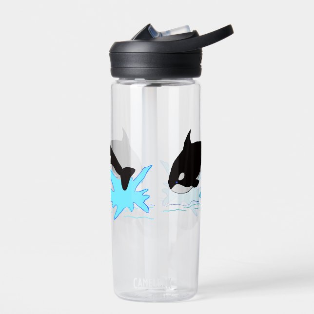 Jumping Orca Water Bottle (Left)