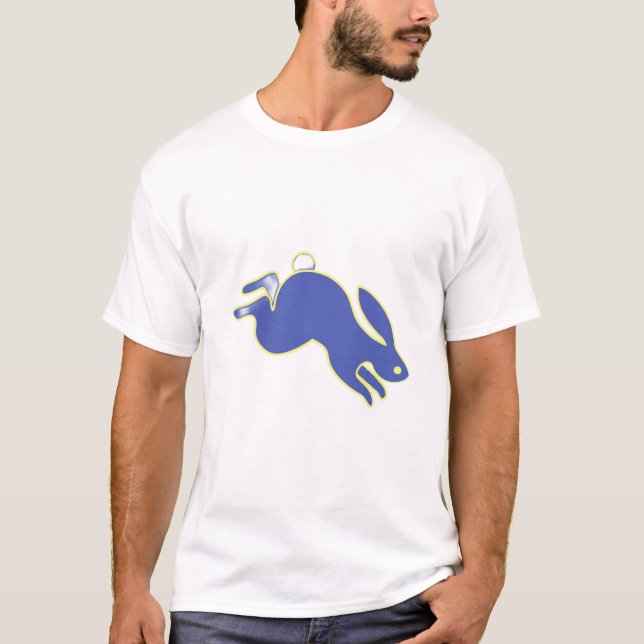 Jumping Purple Rabbit T-Shirt (Front)
