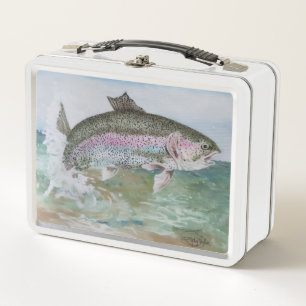 Jumping Rainbow Metal Lunch Box