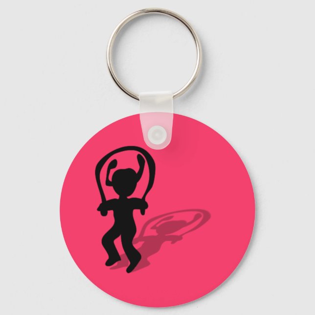 Jumping Rope Girl Keychain (Front)