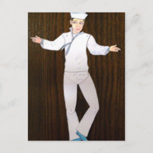 Jumping Sailor Postcard