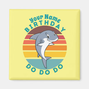 Jumping Shark Birthday  Magnet