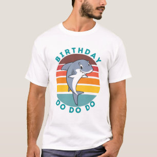 Jumping Shark Birthday pour T-shirt adulte