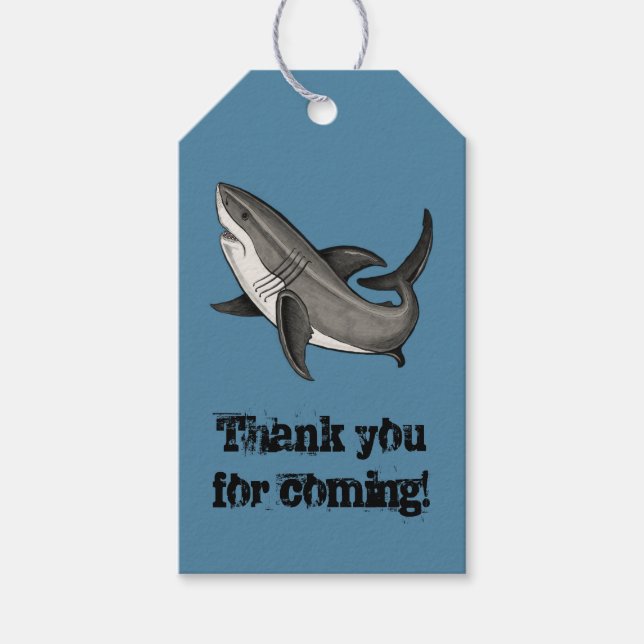 jumping shark gift tags (Front)