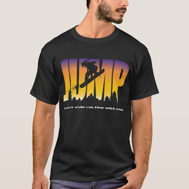 Jumping snowboarder T-Shirt (Front)