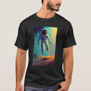 Jumping Spaceman Universe Space Astronaut Galaxy T-Shirt