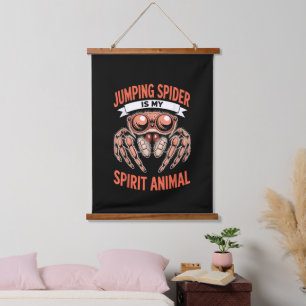 Jumping Spider Art for Men Women Kids, Cute  Gift Hanging Tapestry