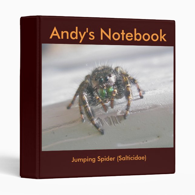 Jumping Spider Binder for Personalization (Front/Spine)